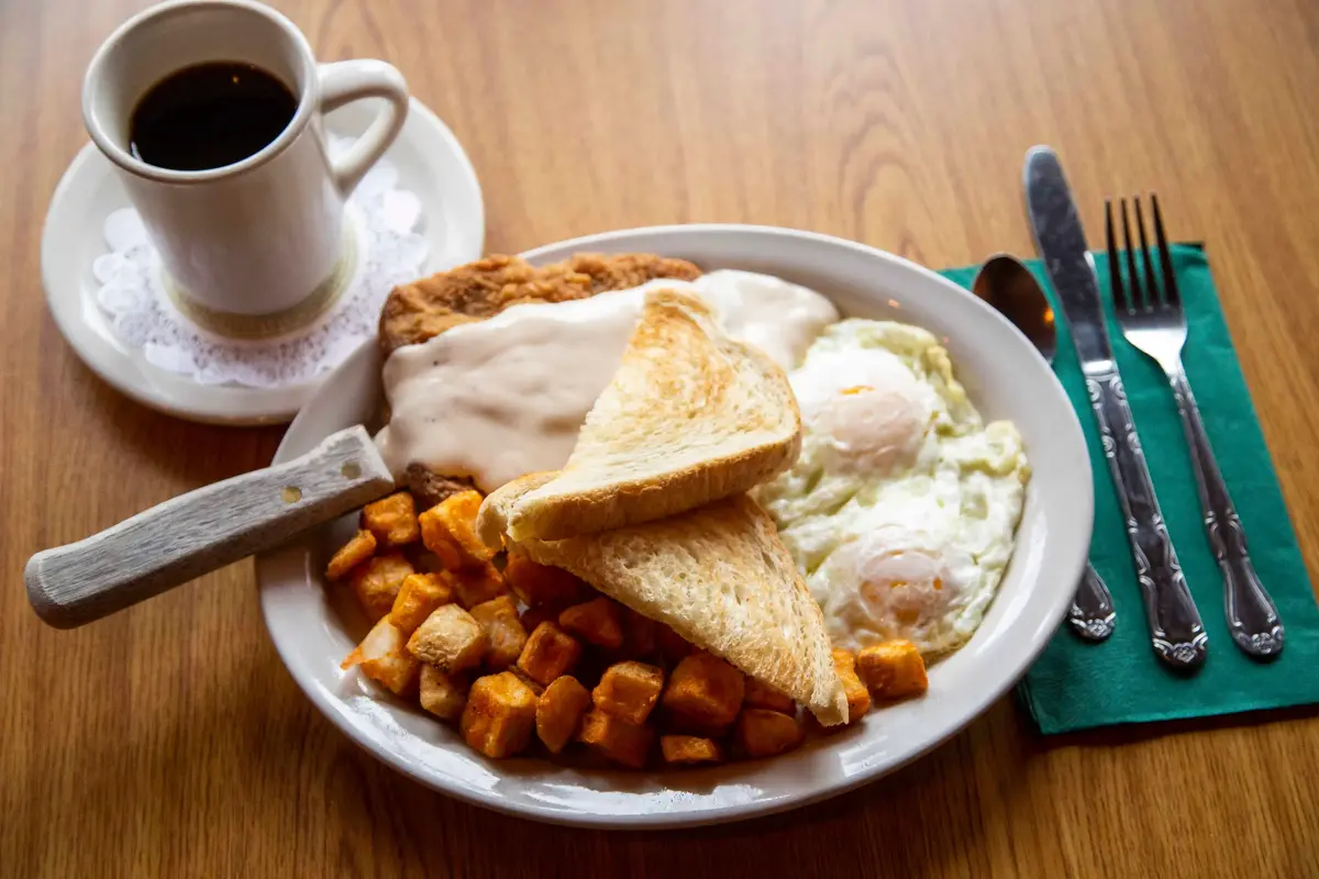 Chicken Fried Steak and Eggs